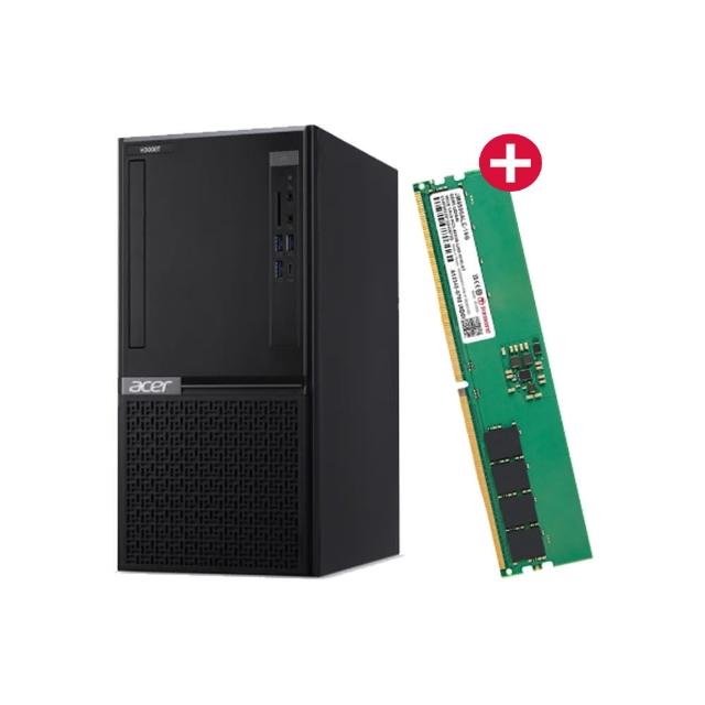 【Acer 宏碁】+16G記憶體組★i5六核電腦(VH3760T/i5-12400/16G/1T HDD+512G SSD/W11)