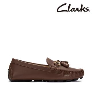 【Clarks】女鞋 Quilto Step 柔軟舒適真皮流蘇莫卡辛鞋 豆豆鞋(CLF80714C)