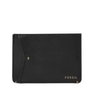 【FOSSIL 官方旗艦館】Joshua 仙人掌純素皮革卡夾-黑色 ML4461B001(禮盒組附鐵盒)