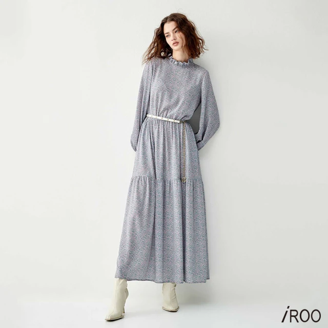 iROOiROO 蒲公英花卉印花長版洋裝