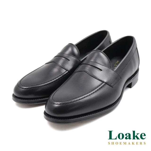 Loake 英國原廠經典低調簡約三孔綁帶德比鞋 黑色(LK1