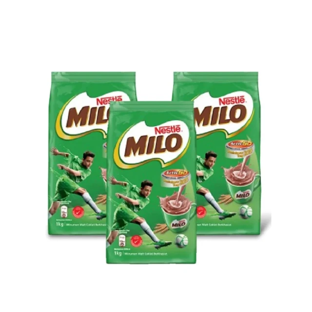 即期品 MILO 美祿 巧克力飲品補充包1kgX3包