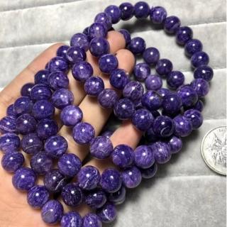 【Paiya 派亞】10MM紫龍晶手串色深紫龍紋清晰女式手鏈(送禮好物/交換禮物)