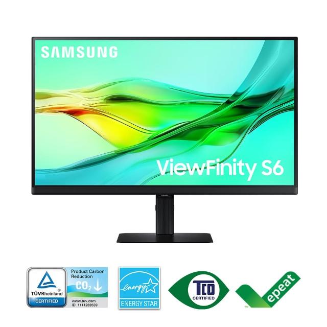 【SAMSUNG 三星】S32D606UAC 32型 2K ViewFinity S6 創作者專業螢幕(IPS/Type-C/90W/升降旋轉-組合用)