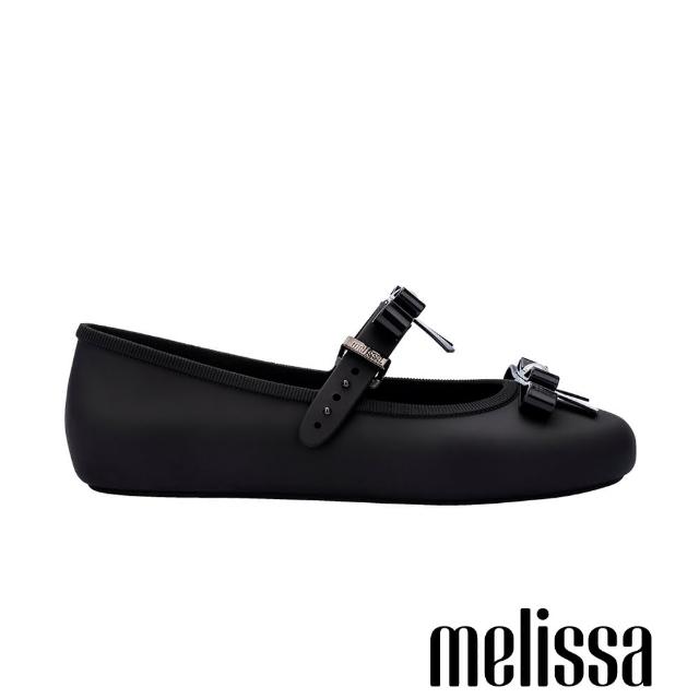 【Melissa】珍珠蝴蝶結瑪莉珍鞋(黑色)