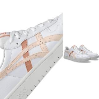 【asics 亞瑟士】JAPAN S 女款 復古 休閒鞋(1202A118-135 白 珍珠粉 休閒 走路鞋 亞瑟士)