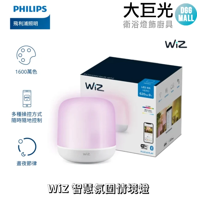 Philips 飛利浦 Smart LED WiZ 智慧照明 LED氛圍情境燈(PW008)