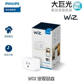【Philips 飛利浦】Wi-Fi WiZ 智慧照明 智慧插座(PW05N)