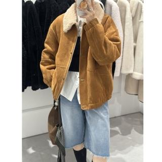 【巴黎精品】現貨+預購 羊羔毛外套皮草大衣(韓系短款拉鍊夾克女外套3色a1iu50)