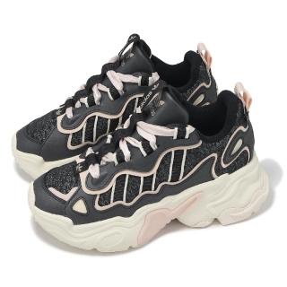 【adidas 愛迪達】休閒鞋 Ozthemis W 女鞋 灰 粉紅 厚底 增高 老爹鞋 愛迪達(ID1439)