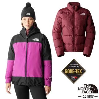 【The North Face】女 GORE-TEX 防風防水透氣二件式連帽外套 亞洲版型.風雨衣(83RU-4OU 紫色)