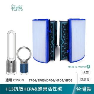 【怡悅】適用 Dyson TP04/TP05/DP04/HP04/HP05 空氣清淨機 抗敏HEPA濾心(臺灣製造)