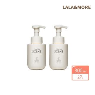 【韓國LALA MORE】天然香氛洗手慕斯300ml-白款-微風徐徐-２件組