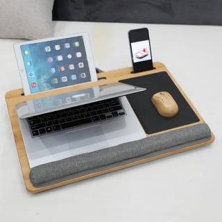 【MGSHOP】多功能膝上桌 筆電桌 懶人桌(方形款)