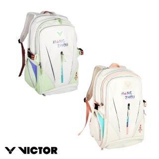 【VICTOR 勝利體育】2024 BWF 世界巡迴賽總決賽紀念雙肩後揹包(BR5041WT24 AG/LO 白+仙果綠/低語白+粉橘)