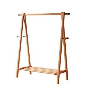 【YA STUDIO】120*150CM落地式實木置物衣帽架(置物架/衣帽架/掛衣架/衣架)