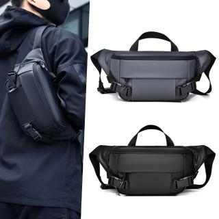 【Starshop】男士機能斜挎包 防潑水斜揹包 單肩包 運動腰包 側揹包 戶外郵差包(情人節禮物)