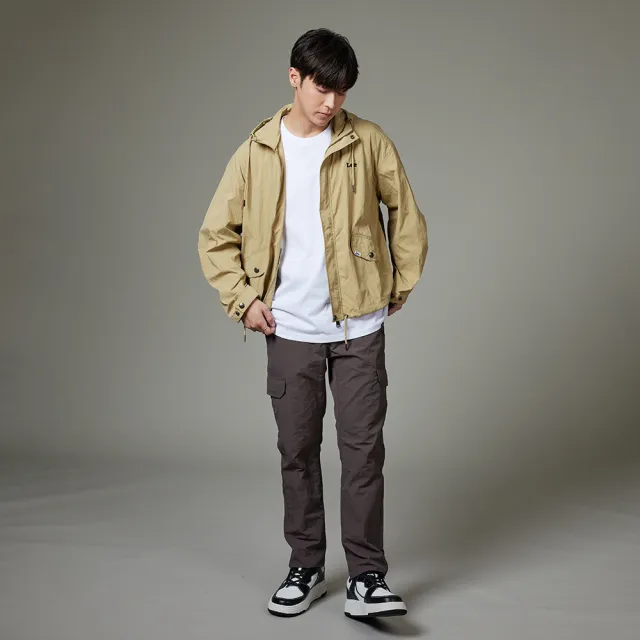 【Lee】男裝 休閒外套 連帽拉鍊 薄風衣 共2色 / 季節性版型(LB413012978 / LB413012K11)