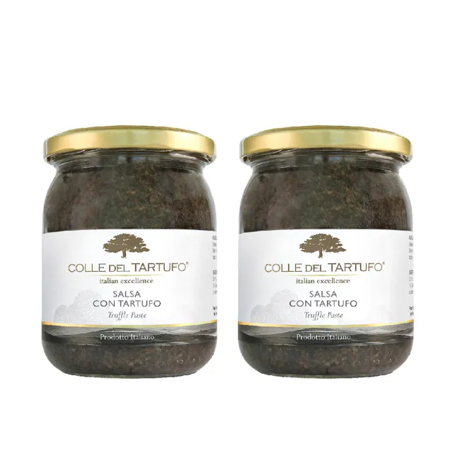 【Colle del Tartufo 柯爾德】義大利原裝進口黑松露菇菇醬180gx2入(義大利私廚配方-一秒變廚神)