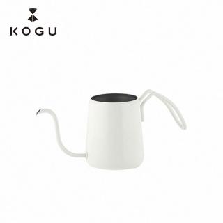 【KOGU 珈琲考具】專業 咖啡職人 單杯 點滴式 細口手沖壺 10oz/300ml - 雪霧白(日本原廠授權公司貨)