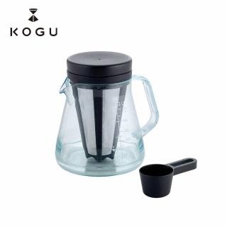 【KOGU 珈琲考具】抗摔 耐熱 手沖濾杯 咖啡下壺 23.5oz/700ml - 含冷萃濾網＆量匙(日本原廠授權公司貨)