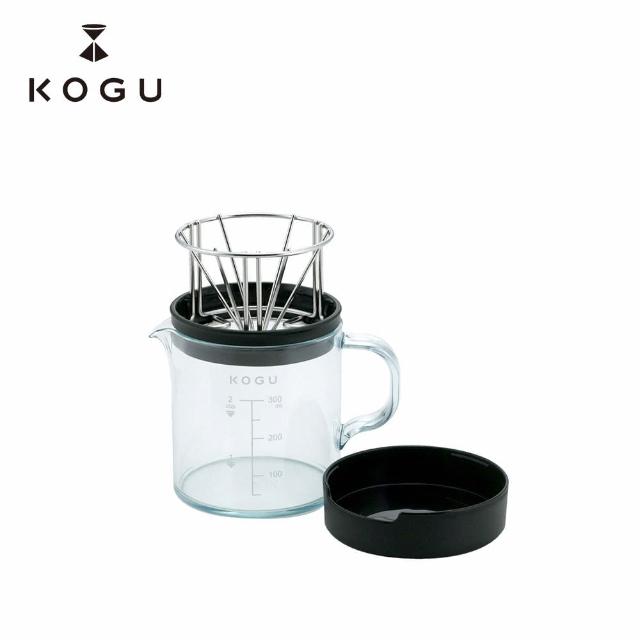 【KOGU 珈琲考具】可收納 濾杯＋下壺 手沖咖啡 組合 1-2人份 10oz/300ml(日本原廠授權公司貨)