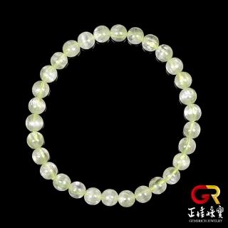 【正佳珠寶】綠鋰輝 頂級拉絲貓眼綠鋰輝石 5.8-6.2mm 拉絲綠鋰輝手珠｜日本彈力繩