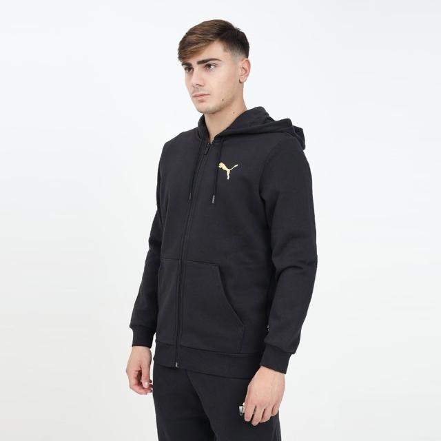 【PUMA】外套 男 運動連帽外套 歐規 LOGO LAB HOLIDAY 黑 68185201