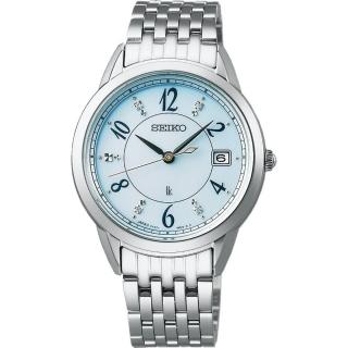 【SEIKO 精工】LUKIA 環保太陽能真鑽美型時尚腕錶/33.9mm(SUT401J1 / V147-0CR0U)