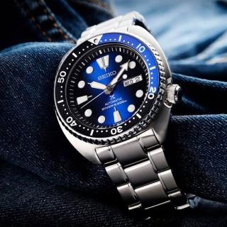 【SEIKO 精工】湛藍色200米潛水機械錶/45mm(4R36-04Y0B/SRPC25J1)