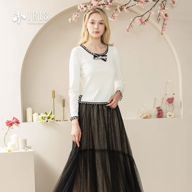 IRIS 艾莉詩IRIS 艾莉詩 法式蝶飾針織上衣-2色(46943)