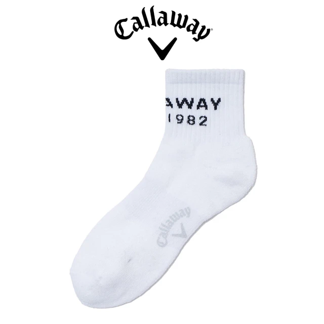 Callaway 卡拉威 SHORT SOCKS 男士 抗菌除臭短襪 白色