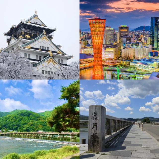 吉航旅遊 冬季京阪神泡湯.嵐山渡月橋.清水寺.神戶異人館+螃