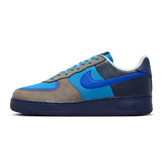 NIKE 耐吉NIKE 耐吉 休閒鞋 男鞋 聯名 The Stash x Air Force 1 Low 咖啡 藍(HF5516-001)