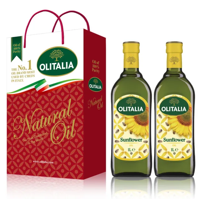 【Olitalia 奧利塔】葵花油禮盒組(1000mlx6瓶)