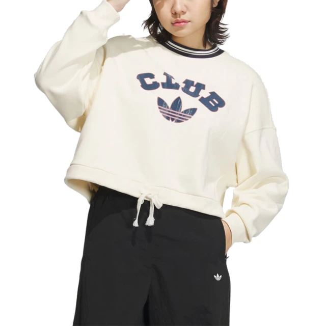 adidas 愛迪達 圓領長袖T恤 運動 休閒 VRCT CREW W2 女 - JD6375