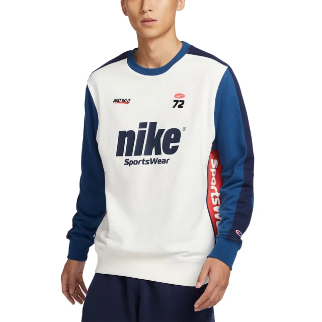 NIKE 耐吉 AS M NSW CLUB CREW FT CIRCUIT 長袖上衣 男 - HQ4949133