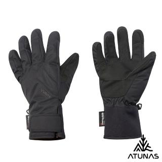 【ATUNAS 歐都納】中性款防風防水保暖手套(A1AG2502N黑/掌心止滑/3M Thinsulate™/機車騎士)