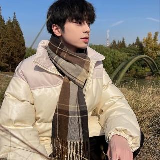【LEEHER】格子圍巾/冷氣毯/防風毯/流蘇圍巾/圍巾/披巾/復古圍巾/仿羊絨/美拉德/保暖披肩/圍脖/