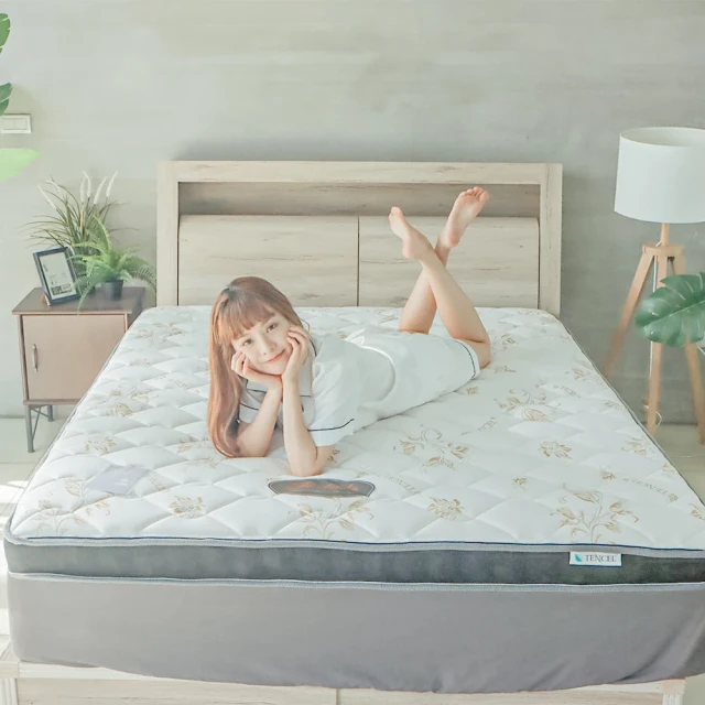 藤原傢俬 小方格黑豆腐獨立筒捲包床單人(3尺)折扣推薦