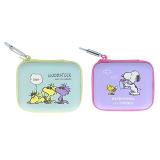 【sun-star】SNOOPY 史努比 硬殼小物收納包 附登山扣 胡士託