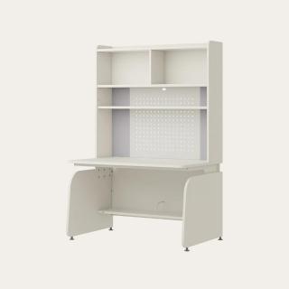 【iloom 怡倫家居】LINKI PLUS 1200型 4層側板型書桌組 層架款(ABS邊條 含LED 4色)