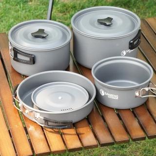 【SANNENG 三能】鋁合金折疊套鍋4件組-硬膜(106005)