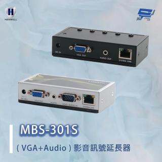 【CHANG YUN 昌運】昌運監視器 HANWELL MBS-301S VGA+Audio影音訊號 CAT5延長器 可以延長至 300M