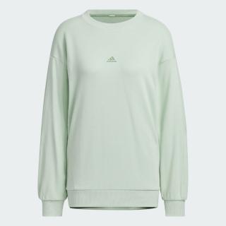 【adidas 愛迪達】長袖上衣 大學T 女 JG8172
