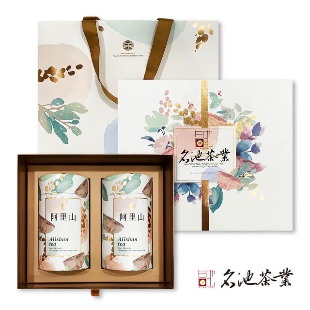 【名池茶業】花綻絮語阿里山烏龍茶葉禮盒150gx2罐(共0.5斤；春茶精選)