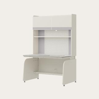 【iloom 怡倫家居】LINKI PLUS 1200型 4層智能型書桌組 層架款(含門板+LED 4色)