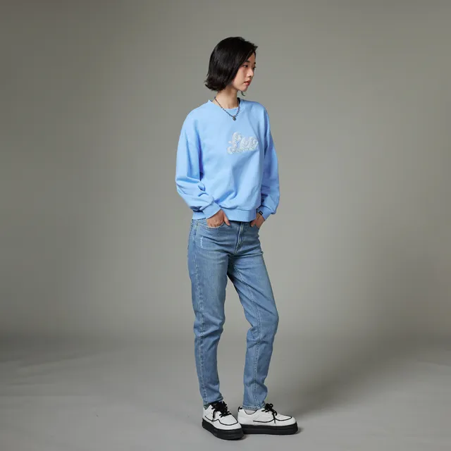 【Lee】女裝 牛仔褲 / 413 高腰標準小直筒 九分褲 淺藍洗水(LB417038601)