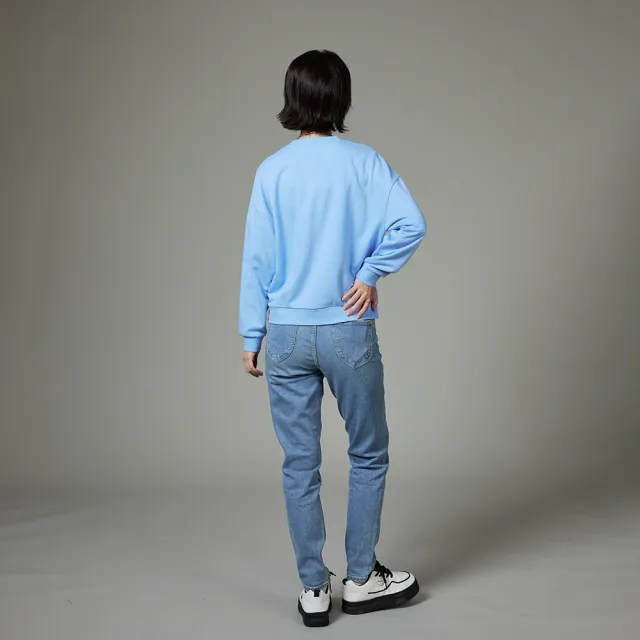 【Lee】女裝 牛仔褲 / 413 高腰標準小直筒 九分褲 淺藍洗水(LB417038601)