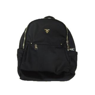 【SNOW.bagshop】真皮 後揹包二層主袋中型容量(8吋平板專櫃超輕量防水水晶布+牛皮革材質外出休閒輕旅